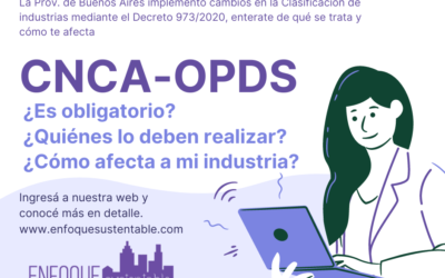 Cambios en la Clasificación del Nivel de Compledidad Ambiental de OPDS